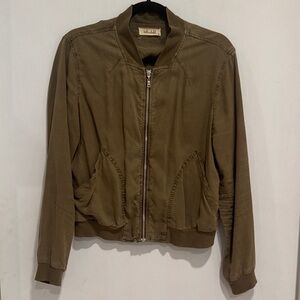 Bella Dahl Small Khaki Bomber Jacket